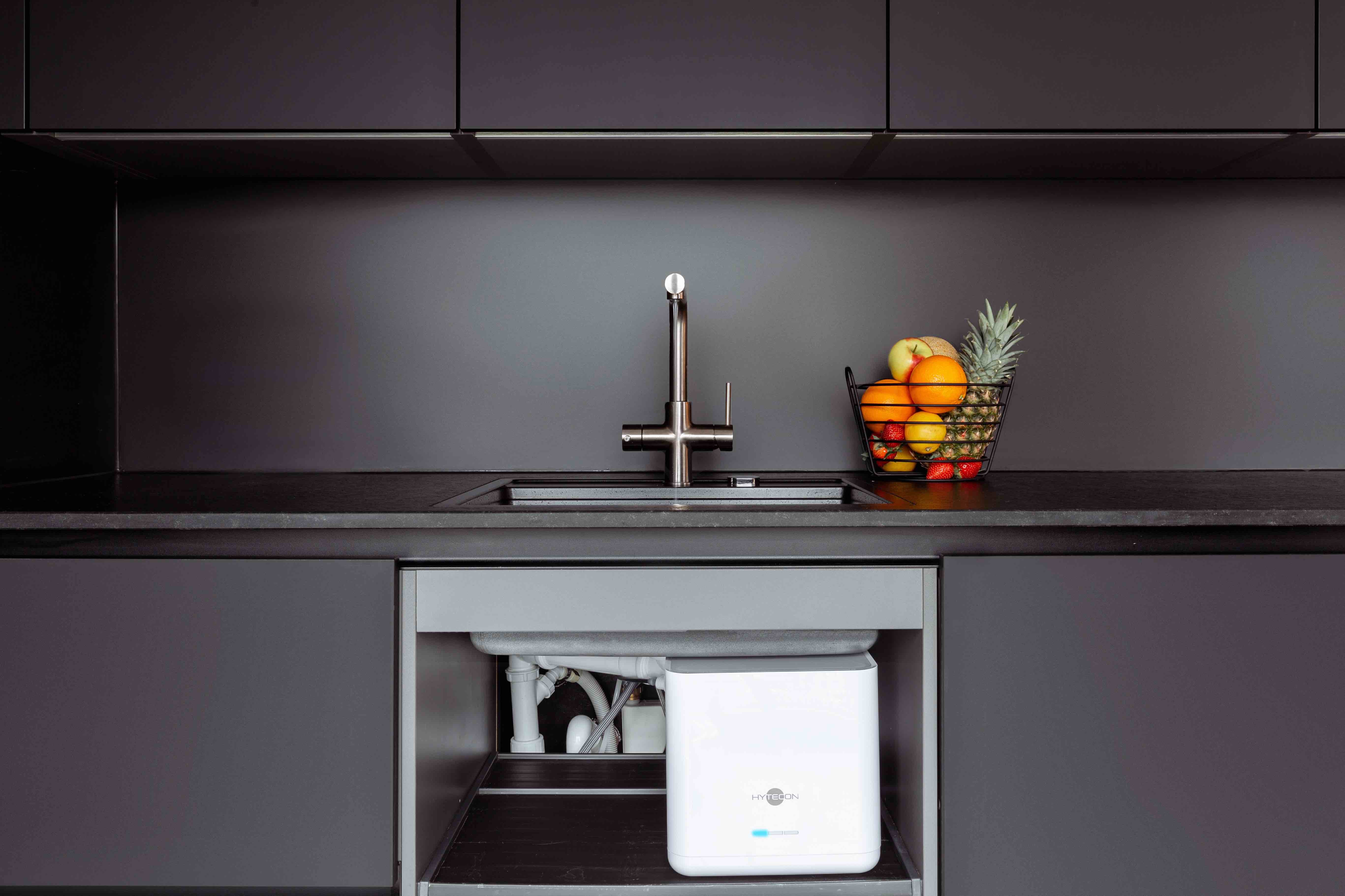 HYPRO WATER & BLANCO 3-Wege-Wasserhahn Schwarz